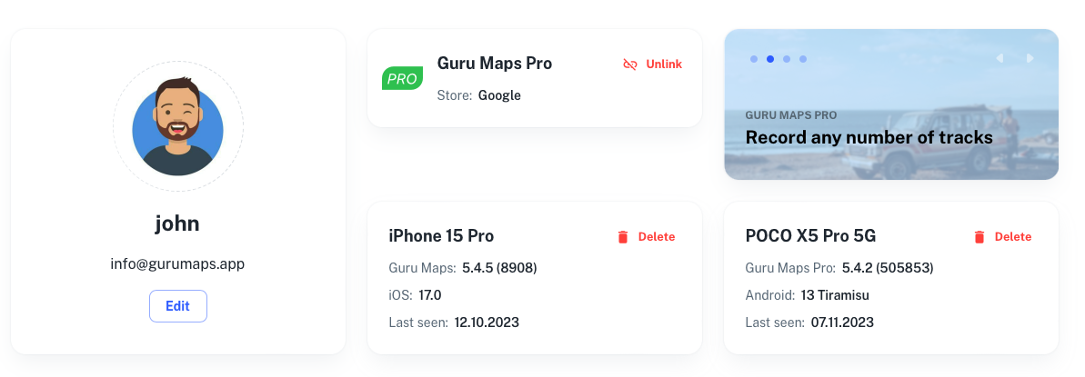 Linked purchase across OS platforms