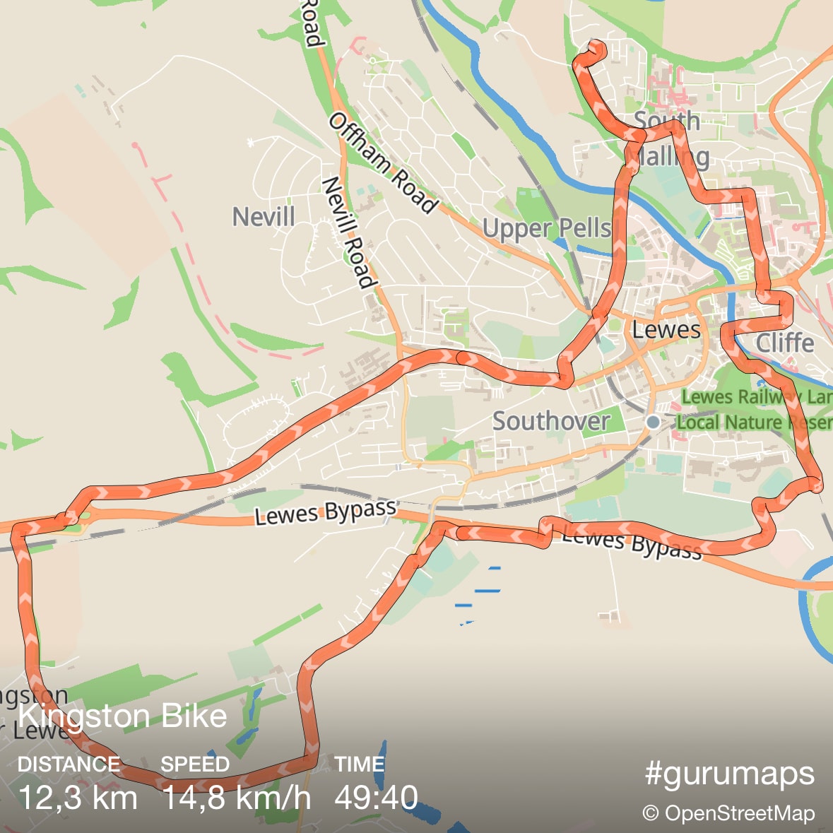 Share GPS tracks stats as a picture