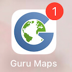 App-Symbol während einer laufenden Aufnahme