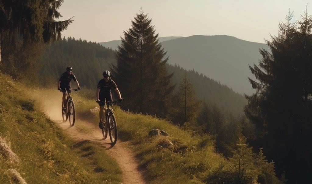 Велосипедисты в горах и API где-то за кадром